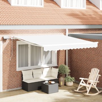 Marchiza manuala retractabila Gossi cu led alb 350x250 cm, material de schimb pentru marchiza Gossi pentru cadru de 3,5x2,5 m alb