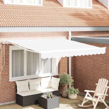 Marchiza retractabila automata alba 350x250 cm, parte de inlocuire pentru marchiza Gossi pentru cadru de 3.5x2.5 m alb