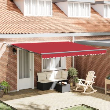 Marchiza retractabila automata Gossi cu led rosu 400x350 cm, material de schimb pentru marchiza Gossi pentru cadru de 4x3.5 m rosu