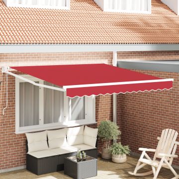 Marchiza retractabila automata Gossi rosie 300x250 cm, tesatura pentru inlocuirea marchizei Gossi pentru cadru 3x2.5 m rosie