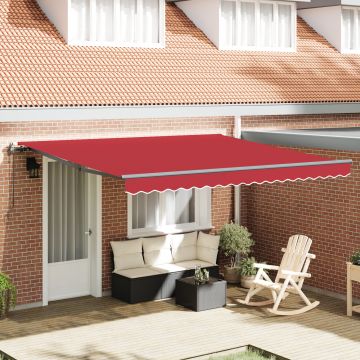 Marciza retractabila automata Gossi rosie 400x350 cm, material de schimb pentru marciza Gossi pentru cadru de 4x3.5 m rosu