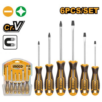 Surubelnite Set 6 buc CRV INGCO HKSD0628