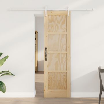 Usa glisanta Gossi cu set de echipamente 61x198.5 cm lemn masiv de pin, usa interioara Gossi 'orkdal'61x198.5 cm lemn masiv de pin