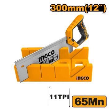 Fierastrau Manual 30cm cu Suport pentru Taiere in Unghi INGCO HMBSK30082