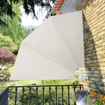 Gossi copertina laterala pliabila de balcon, crem, 210x210 cm