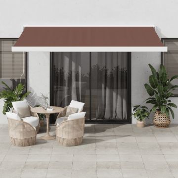 Gossi copertina retractabila manual, maro, 450x300 cm