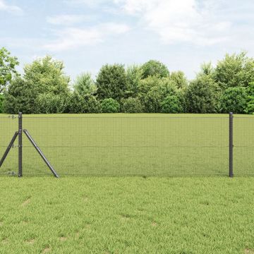 Gossi gard din sarma sudata gri 0.5x50 m fier