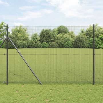Gossi gard din sarma sudata gri 1.5x50 m otel