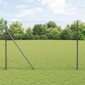 Gossi gard hexagonal gri 1.6x10 m din otel