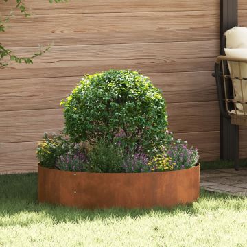 Gossi ghiveci din otel maro otel corten mare durabil
