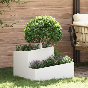 Gossi ghiveci din plastic alb plastic mediu insertii decorative