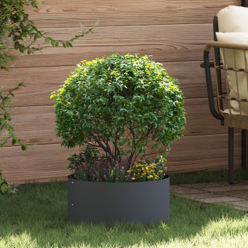 Gossi ghiveci metalic antracit antracit metal 40 cm diametru durable