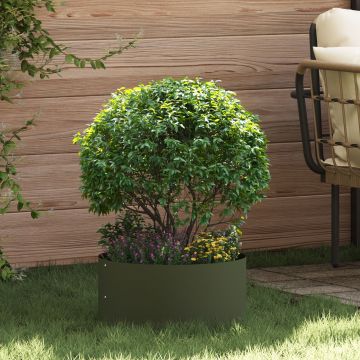 Gossi ghiveci verde olive verde olive metal mediu rezistent