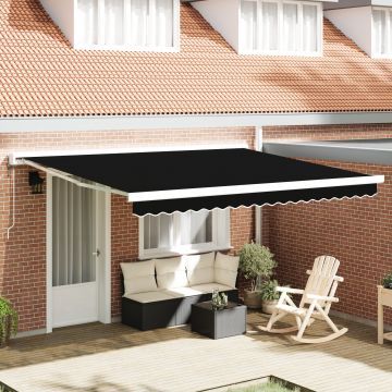 Gossi tesatura de inlocuire pentru copertina pentru cadru 4x3.5 m negru