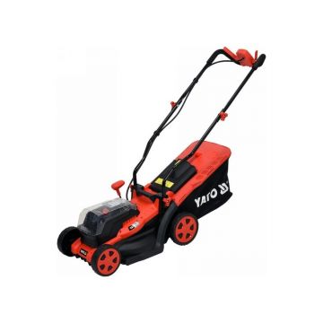 Mașină de tuns iarbă fără fir YATO 340 mm 2 x 18 V (2 baterii de 2,0 Ah + încărcător)