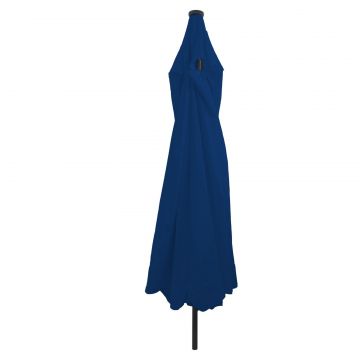 Umbrela de gradina Gossi cu lumini led ø395x245 cm albastru deschis