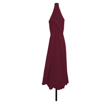 Umbrela de gradina Gossi cu lumini led ø395x245 cm rosu bordeaux