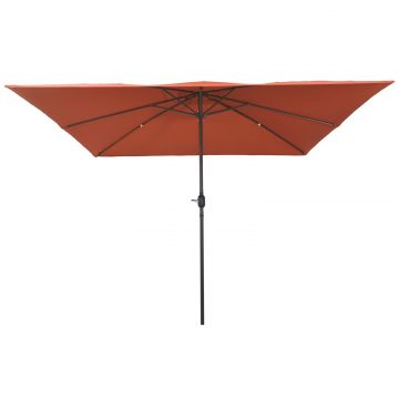 Umbrela patrata de gradina Gossi 295x245 cm teracota