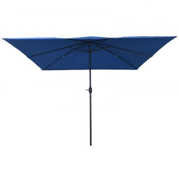 Umbrela patrata Gossi 295x245 cm albastru azure