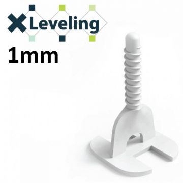 Distantiere autonivelare TWIST pt. gresie, faianta si placi - Rost de 1 mm - 100 buc - XLEV-TWC1100 Distantiere autonivelare TWIST pt. gresie, faianta si placi - Rost de 1 mm - 100 buc - XLEV-TWC1100