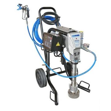 Pompa de vopsit / zugravit AIRLESS Industriala cu Carucior - Complet Echipata - 5L/min - Larius Dragon