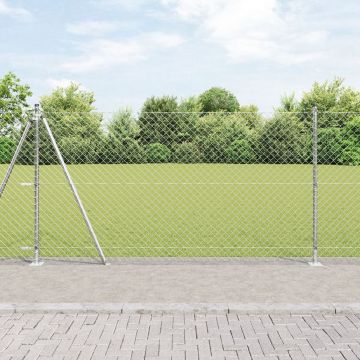 Gossi gard de lant cu 13 stalpi flansati 1,2 x 25 m din otel galvanizat
