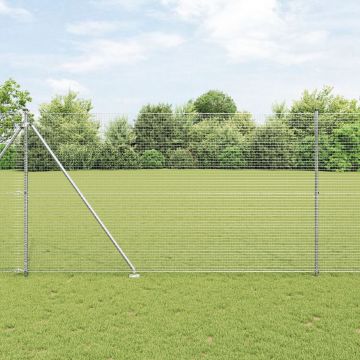 Gossi gard din sarma sudata cu 13 posturi in cuie 1.6x25 m otel galvanizat