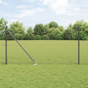 Gossi gard din sarma sudata cu 13 posturi spike gri 1.4x25 m otel