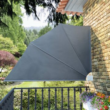 Gossi copertina laterala pliabila de balcon, gri, 160x240 cm