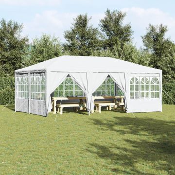 Gossi cort de petrecere cu 10 pereti laterali alb 6x4 m pe