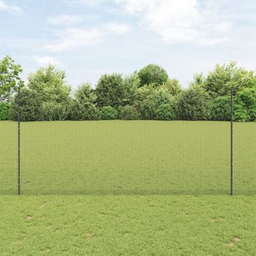 Gossi fereastra metalica sudata cu 10 u stalpi gri 1.6x10 m otel