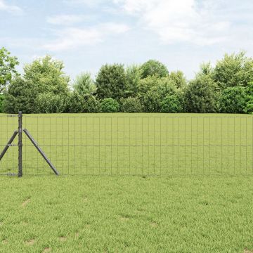 Gossi gard euro cu 7 posturi 0.4x10 m otel galvanizat gri