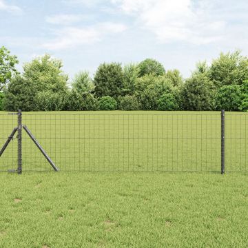 Gossi gard euro cu 7 posturi 0.4x10 m otel zincat gri