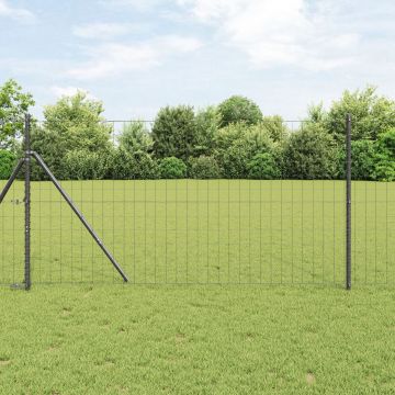Gossi gard euro cu 7 posturi 1x10 m otel galvanizat gri