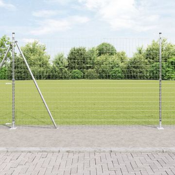 Gossi gard euro cu 7 posturi flansate 1,5x10 m otel galvanizat