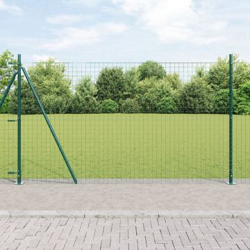 Gossi gard euro cu 7 stalpi flansati 1.6x10 m din otel galvanizat