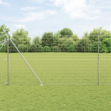 Gossi gard euro cu 7 stalpi spike 1.5x10 m otel galvanizat
