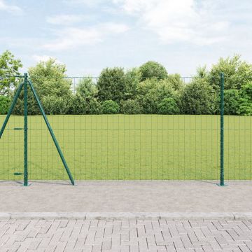 Gossi gard euro set de 2 verde otel cu acoperire pvc 25 x 1.2 m