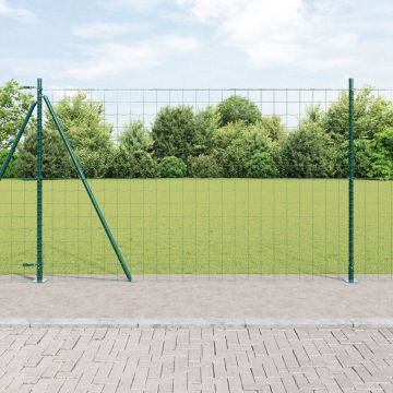Gossi imprejmuire euro set de 2 verde metal 25 x 1.2 m durabil