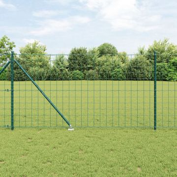 Gossi imprejmuire euro set de 2 verde otel, acoperit cu plastic