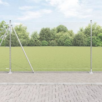 Gossi set de gard set de 2 otel galvanizat 25 x 1.5 m durabil