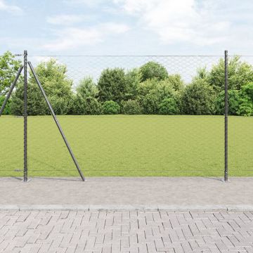 Gossi set de imprejmuire set de 2 gri otel 25 x 1.5 m durabil