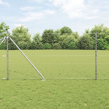 Gossi set de imprejmuiri set de 2 otel zincat 25 x 1 m extensibil