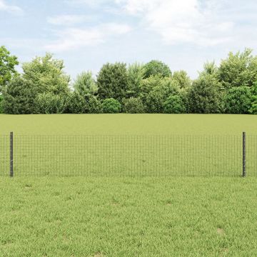 Gossi gard de sarma sudat cu 11 posturi u gri 0.4x25 m otel