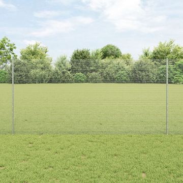Gossi gard de sarma sudata cu 22 u posturi argintiu 1.2x25 m otel