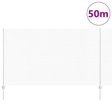 Gossi gard din plasa sudata cu 44 u posts argintiu 1.4x50 m otel