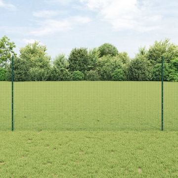 Gossi gard din sarma sudata cu 22 de posturi u verde 1.2x50 m otel