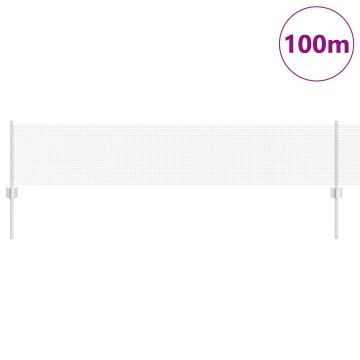 Gossi gard din sarma sudata cu 44 u posts argintie 0.4x100 m otel