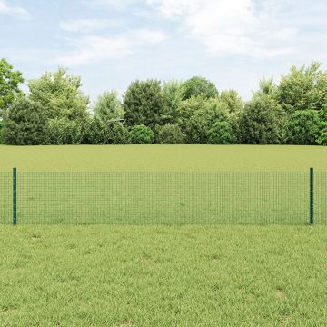Gossi gard metalic sudat cu 44 u posturi verde 0.4x100 m otel