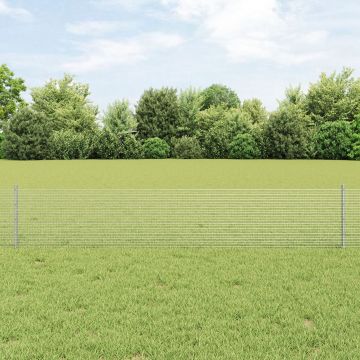 Gossi plasa sudata cu 44 u posts argintie 0.4x100 m otel
